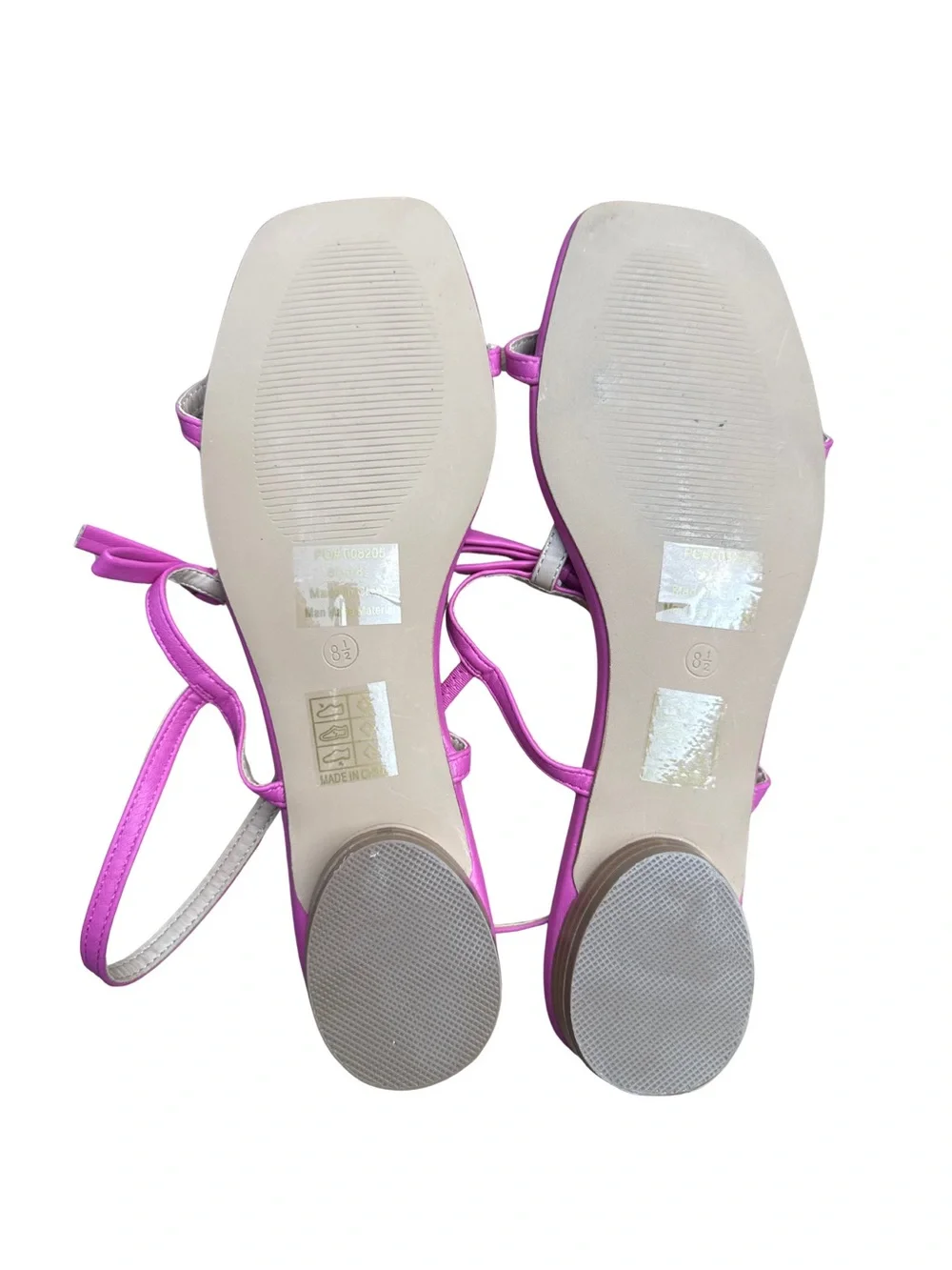 Journee Collection Pink Bow Strappy Sandals | Size 8.5